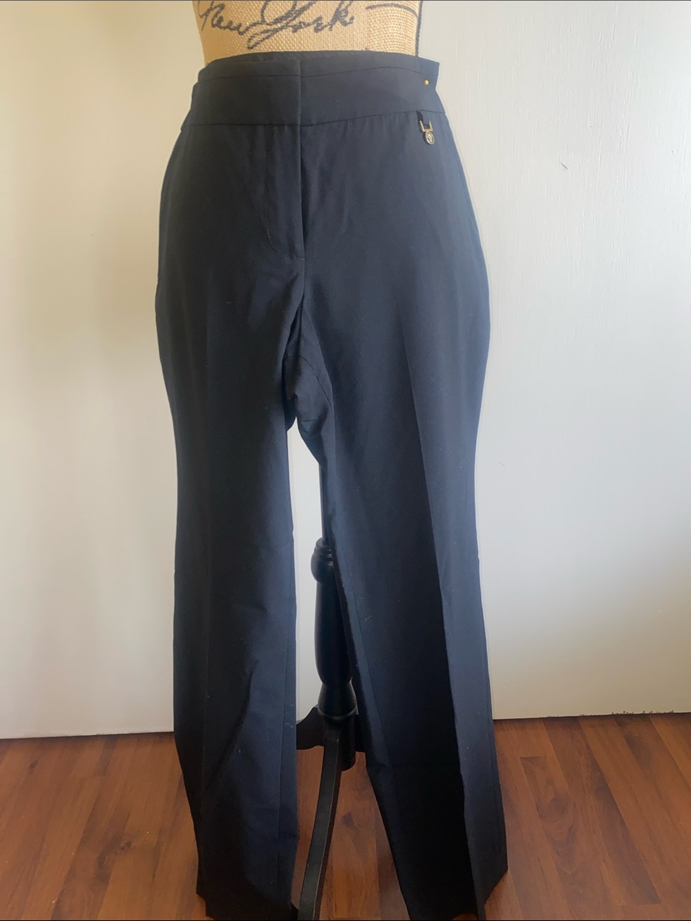 Tory Burch Black Tailored Wide-Leg Trousers